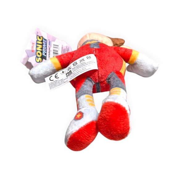 SONIC PRIME NETFLIX Plush Clip-On 15cm 6" Dr. Eggman Keyring Toy - NEW with Tags - Picture 5 of 6